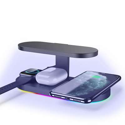 Wireless Charger Station Phone Stand And Charger For Huawei Devices Uv Sterelizer 4 In 1 Wireless Charger