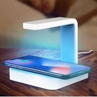 2020 Hot UV C Sanitizer Wireless Charger Lamp, 10W Qi fast CE/ROHS/FCC Certificated Wireless Charger for Phone Sterilizer