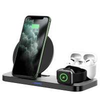 2020 New Arrivals Wireless Charger Station Custom 15 W For iPhone Airpods and Apple watch