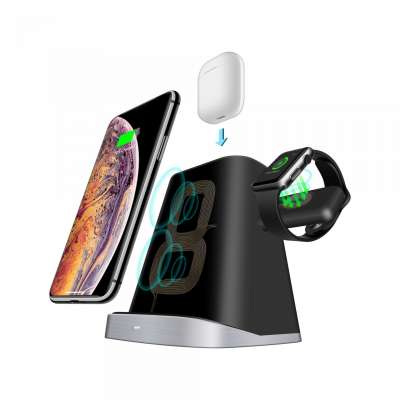 New Product Ideas 2020 3 In 1 Charger For Apple For Samsung Galaxy Multi Function Wireless Charger