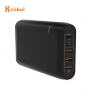 CB/KC/PSE/ETL/CE Certified PD Type C USB Charger 100W 87W 61W 60W with Dual PD Charging Port and 3 Quick Charge 3.0 4.0 Ports