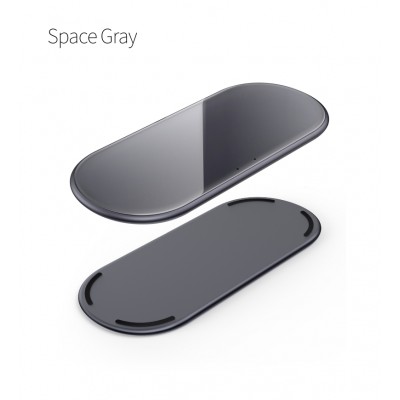 New Technology Products Gy96 2 in 1 wireless charger station dual 2020 glass latest power bank for