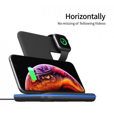 2020 New Product Factory Direct High Quality universal 3 in 1 wireless charger tablet charging dock stand for qi-enabled phone