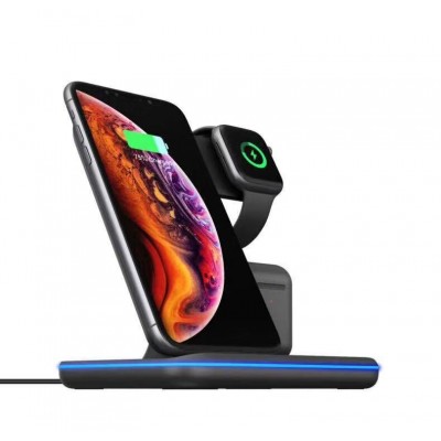 2020 New Product Factory Direct High Quality wireless headphone charger fast mobile phone charging dock 3 in 1 station